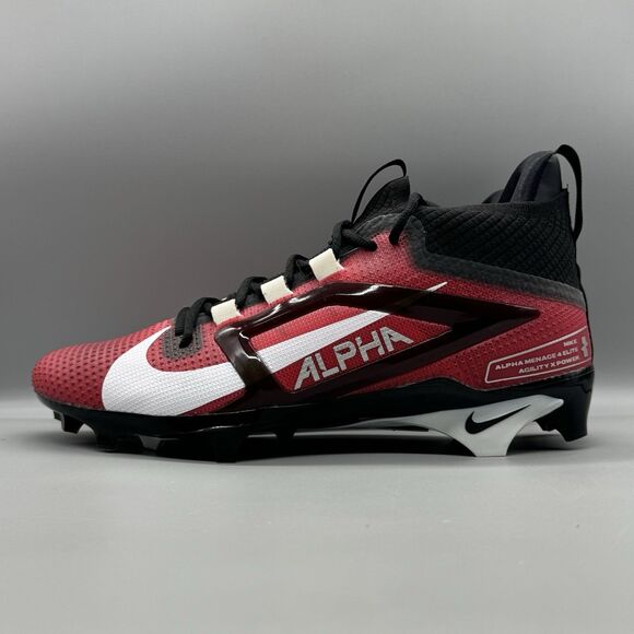 Nike Alpha Menace 4 Elite Football Cleats FD7036-600 Men’s Size 9 Red Black - Picture 4 of 9